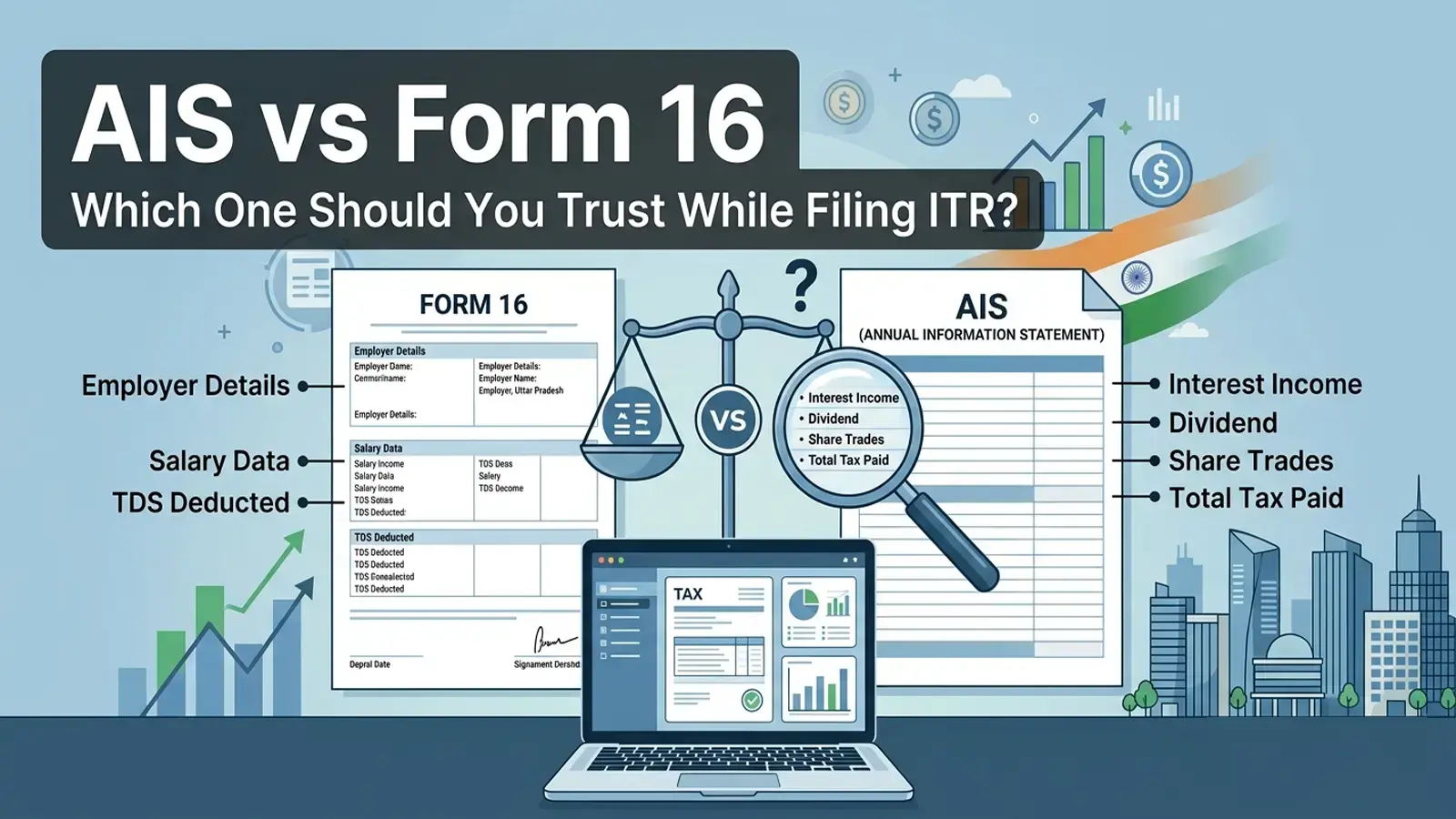 Featured overview for AIS vs Form 16: Which One Should You Trust While Filing ITR AY 2026-27?