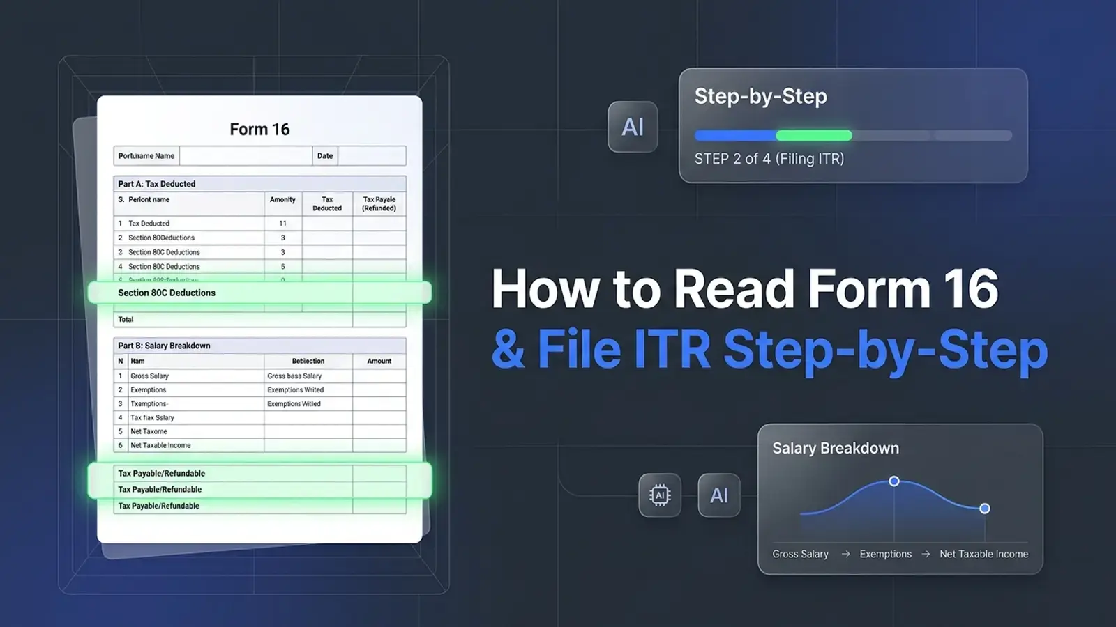 Featured overview for How to Read Form 16 and File ITR Step by Step (2026 Guide)