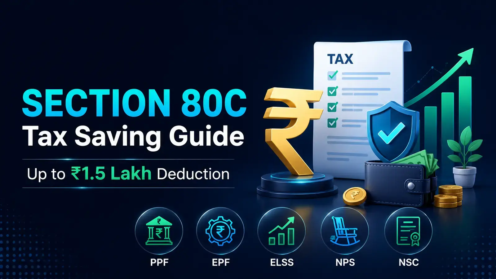 Section 80C tax saving guide with 1.5 lakh deduction under the old tax regime